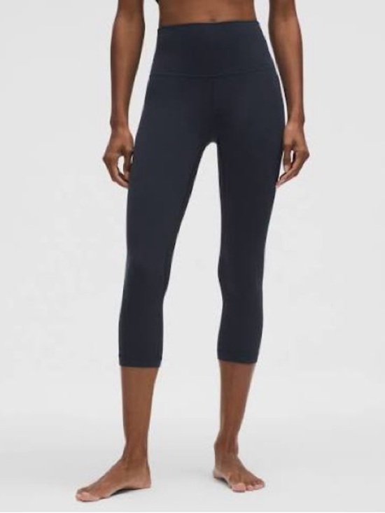 lululemon athletica Pants - Lululemon Align High-Rise Crop 21 - black size 4